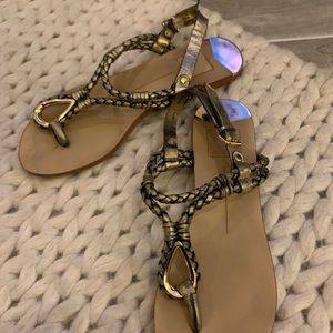Dolce Vita sandals, gold